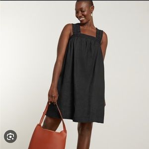 Everlane black linen dress size small